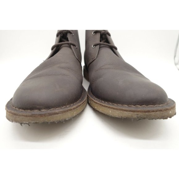 Ugg Energ Brown Leather Casual Lace Up Chukka Ankle Boots Shoes Men\'s 10.5